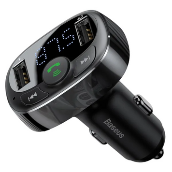FM модулятор Baseus T-Shaped S-09a Black 00000014674 фото